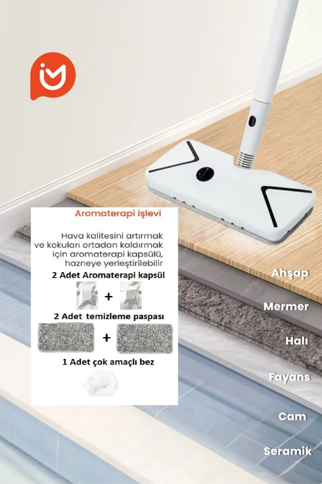 Çok Fonksiyonlu Buharlı Temizleyici Yedek Bez Seti KF1804