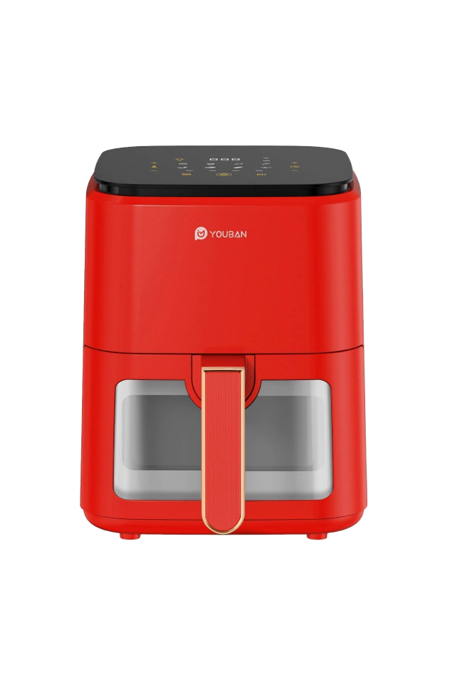 Air Fryer 3.5l Camlı Kırmızı Fritöz