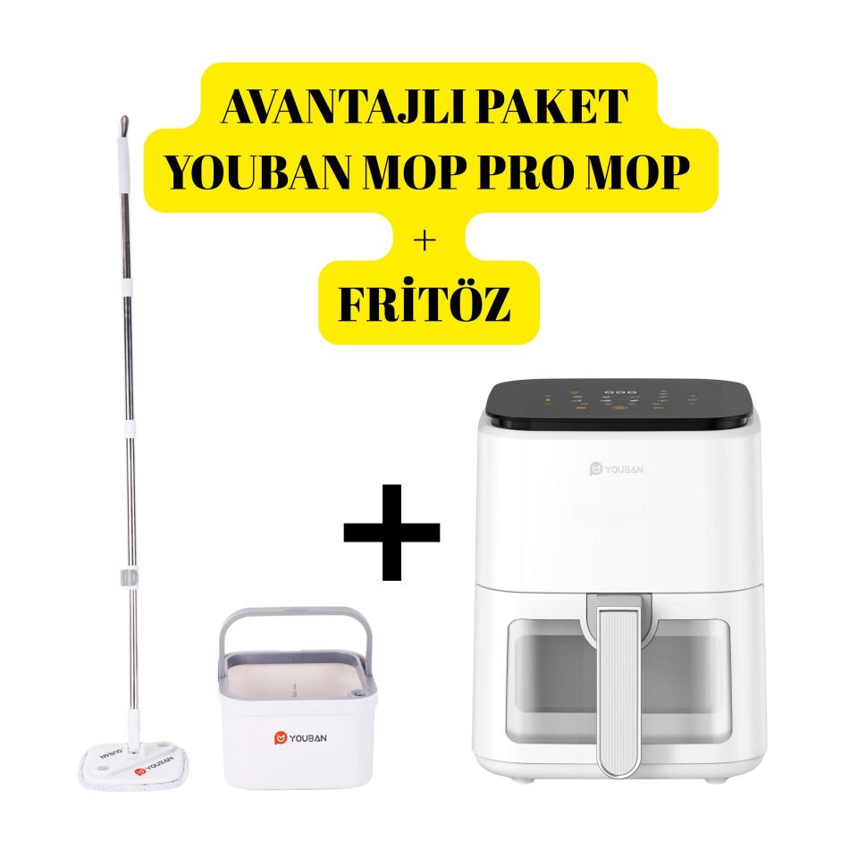 YOUBAN Mop Pro Mop + Fritöz Beyaz